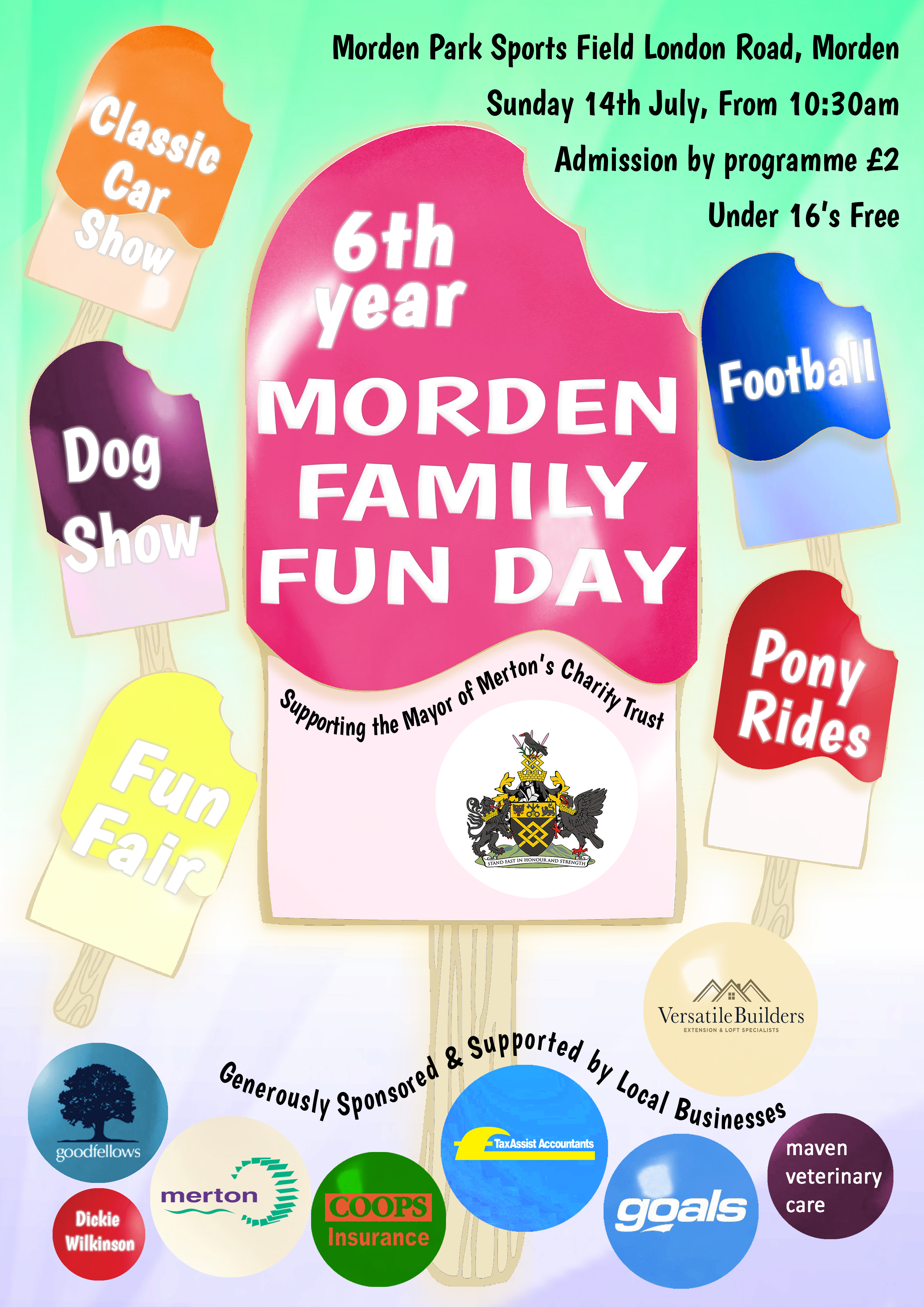 Poster for Morden Family Funday 2019